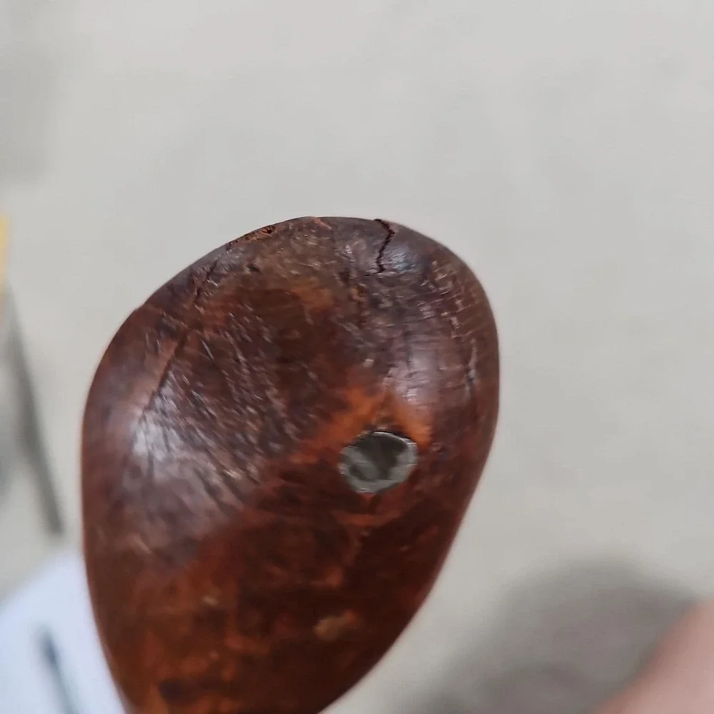 THICK VTG/Antique Hand Carved Wooden Spoon 18